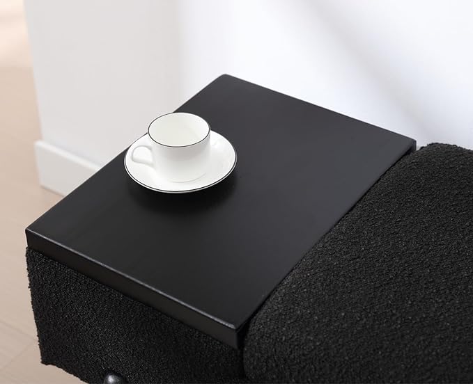 Shunzhi Modern Entryway Storage Bench, Upholstered Shoe Ottoman Bench, Sherpa Flip-Top End of Bed Bench with Wood Shelf/Coffee Table for Living Room/Bedroom/Hallway/Under Window,46.5 Inches,Black Fur
