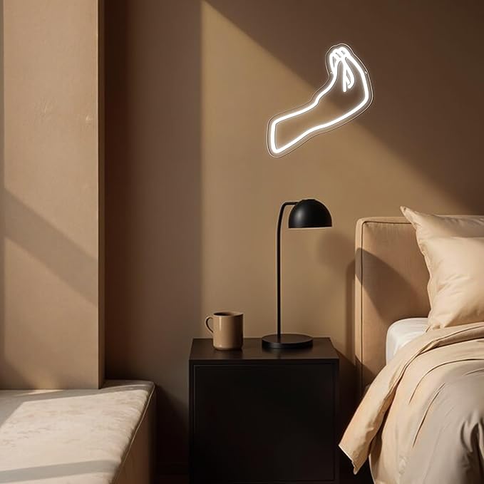 Allball Italian Gesture Neon Sign, USB Powered Dimmable LED Neon Light, for Italian Bar Kitchen Foodie Restaurant Cultural Wall Decor Minimalist Bedroom Light Wall Decor(12.9 * 12.2 In)