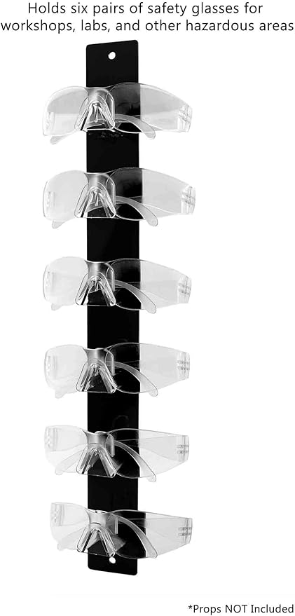 Marketing Holders 12 Pack Sunglasses Holder 6 Pair Acrylic With Hardware Gift Shops Bookstores Pharmacies Department Stores Fashion Retailers Shopping Centers Easy Access Low Maintenance Black