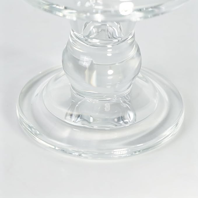 DreamsEden Clear Glass Candle Holder, 1 Pack Crystal Transparent Taper Candle Holder for Pillar Taper Tea Lights, Single Elegant Table Desk Shelf Decor for Home Wedding Party