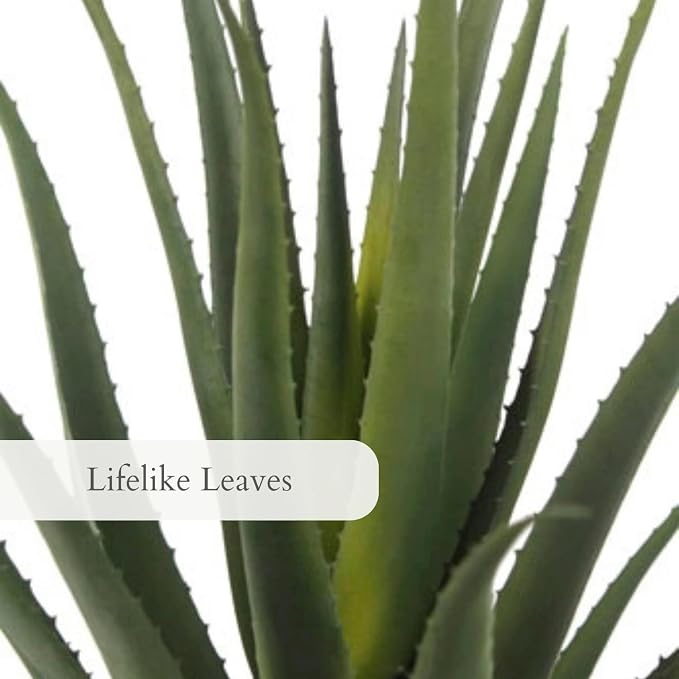 CG Hunter Faux Agave Plant, Premium Artificial Indoor Plant Stands 31.5” Tall and Enhances Interior Design, Lifelike-Leaves Create Realistic Natural Appearance, Planter Pot Included