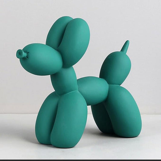 Cute Resin Dog Statue Decorations are Suitable for Modern Desktop Decoration, Home, Bedroom, Living Room, and Office Decoration (Olive-Green)