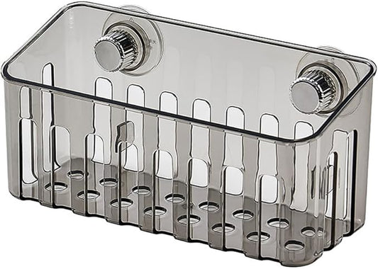 MiOYOOW Sink Faucet Organizer, Suction Cup Sink Caddy Rack, Easy to Clean, Sponge Holder for Kitchen Storage