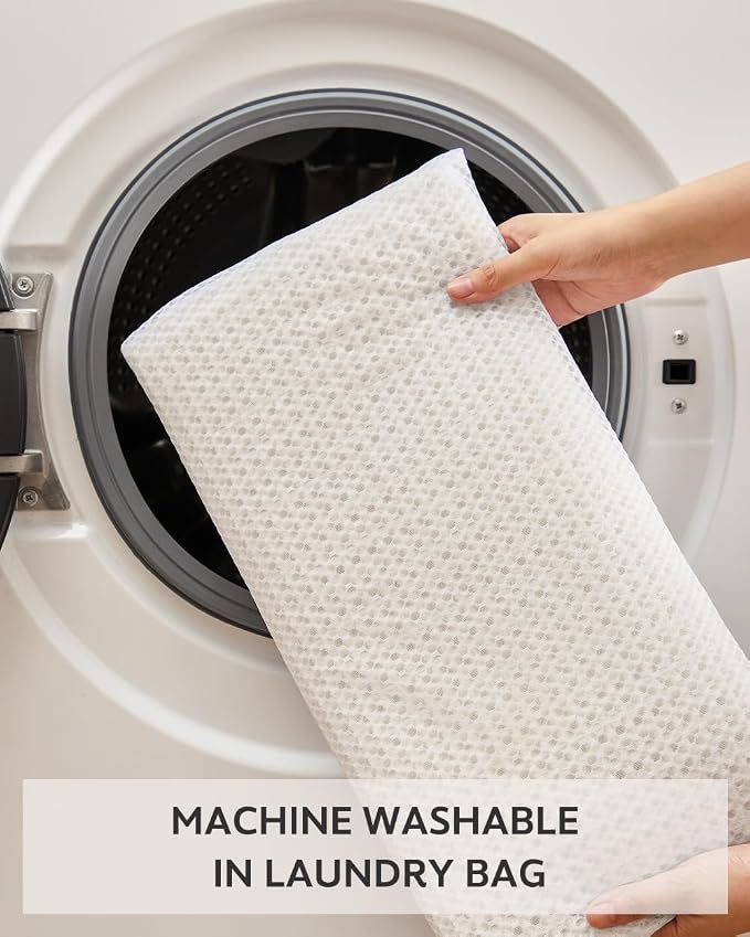 tchdio Waffle Bath Mat-Runner Rug, Super Absorbent Non Slip Bath Mats for Bathroom Machine Washable Long Rugs with Tassels, Bath Rugs for Bathroom Floor Beside Tub, 2' x 6'(24" x 72"), White