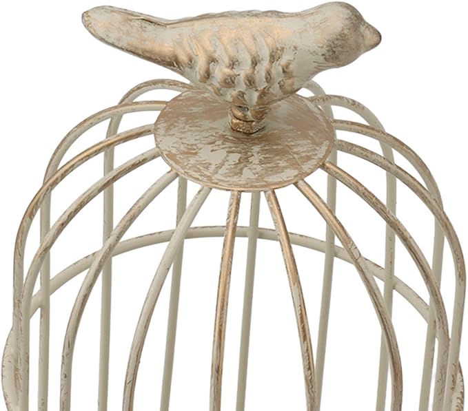 1 Pcs Birdcage Candle Holder, Vintage Bird Cage Decor, Decorative Wedding Candle Centerpieces for Bedroom Restaurant Tables Home (S)