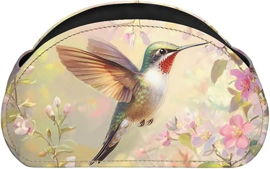 Fresh Hummingbird Print TV Remote Control Organizer Desktop Storage for Remote Controls/Controllers/Media Players/Eyeglasses/Cosmetic Brushs/Paint Brushes/Pens Organizer Green