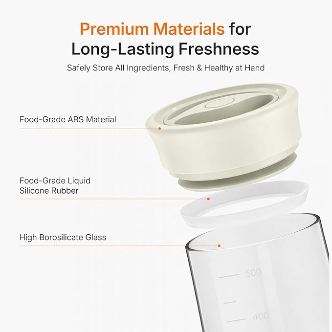 2-Pack Upgraded Airtight Glass Storage Jar with Rotary Lid, 17oz Coffee Grounds Container with Silicone Seal, Wide Mouth Mason Jar for Coffee Beans, Nuts, Tea, Overnight Oats, Jams, Pickles