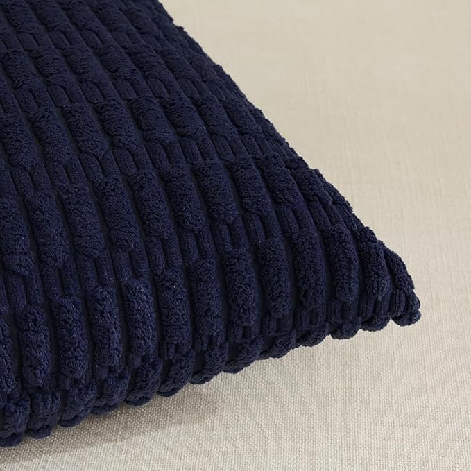 Fancy Homi 4 Packs Decorative Throw Pillow Covers for Living Room Couch Bed, Modern Farmhouse Boho Home Décor Accent Cushion Case, 14" x 14", Dark Gray