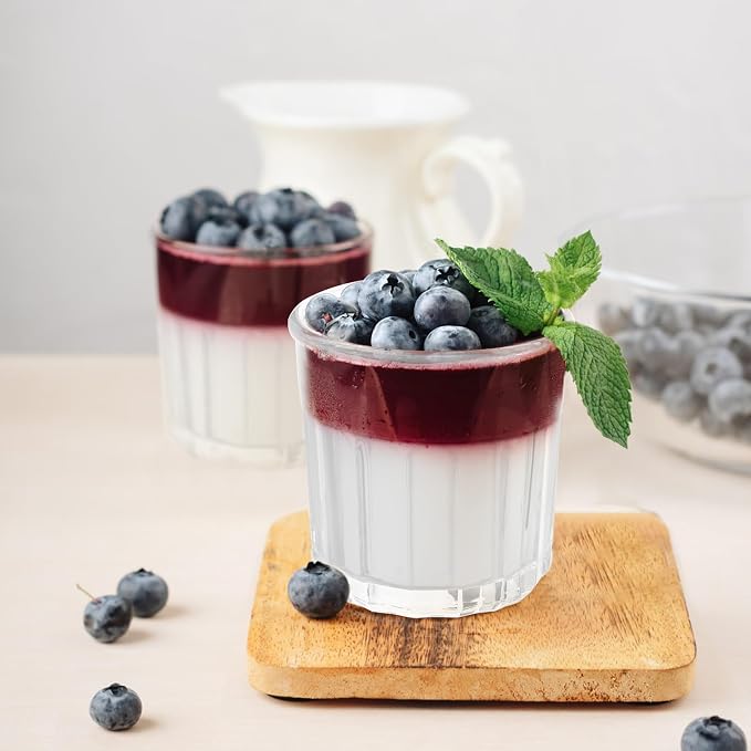 Coloch 4 Pack 13Oz Working Glass Jar with Leakage Proof Lid, 400ml French Jelly Jar Clear Storage Jar for Jam, Jelly, Sauces, Overnight Oat Cup All-purpose Glass Drinking Cup for Juice, Coffee, Yogurt