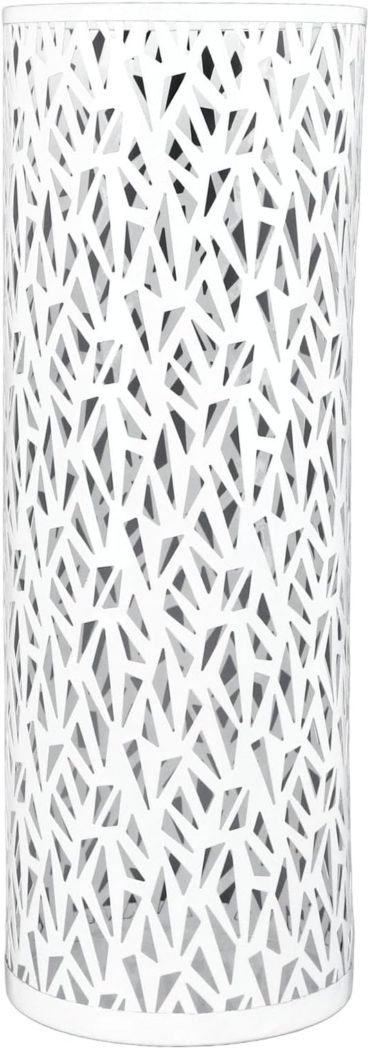 Umbrella Stand Rack, 5.91 * 16.54" Metal Hollowed Freestanding Cylinder Umbrella Holder Organizer Bin for Home Hotel Office Entryway