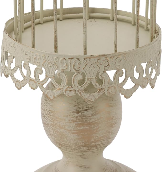 1 Pcs Birdcage Candle Holder, Vintage Bird Cage Decor, Decorative Wedding Candle Centerpieces for Bedroom Restaurant Tables Home (S)