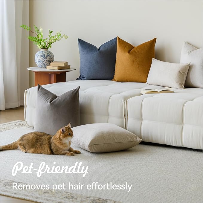 a moment Waterproof Throw Pillow Covers Set of 4,18x18 Inch Outdoor Stain Resistant Pet Friendly Pillowcases Cushion Covers for Patio Sofa and Living Room,Green