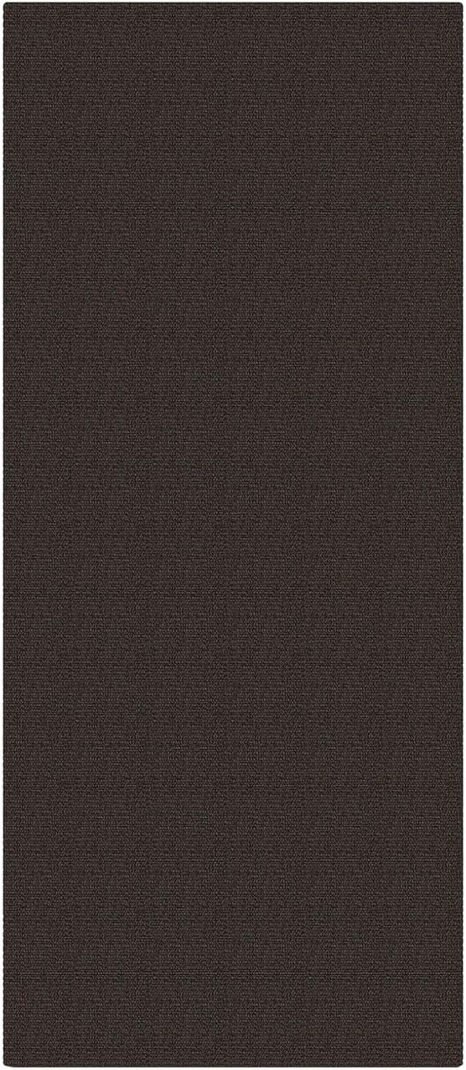 EARTHALL Washable Runner Rug 3x7 Ft Non Slip Runners for Hallways Wide Cotton Rubber Backed Kitchen Runner Braided Indoor Floor Carpet Runners for Entryway, Hallway, Kitchen, Bedroom, Taupe/Coffee