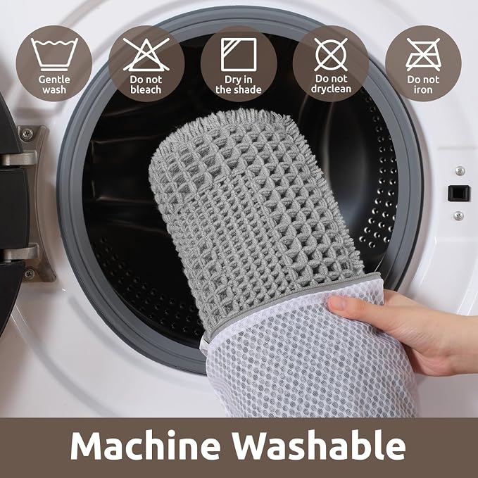 AMOAMI Waffle Bath-Mat, Absorbent Bath Mats for Bathroom Non Slip, Machine Washable Bathroom Rugs with Tassels Ultra Soft Boho Bath Rugs for Floor 2'x4'(24"x48") Grey