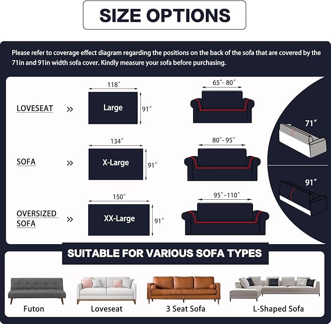 DREAMINGO Chenille Couch Cover Modern Solid Versatile Sofa Covers for 2 Cushion Couch Washable Furniture Protector Navy Blue Couch Cover Blanket for Loveseat Sectional with Tassel, 91"x118"
