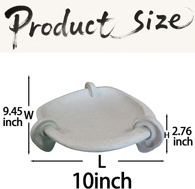 10" Large Decorative Bowl decor, Decorative Bowls for Modern Home Decor,Stylish Key Bowl for Entry Table,Decorative Fruit Bowls for Kitchen Counter