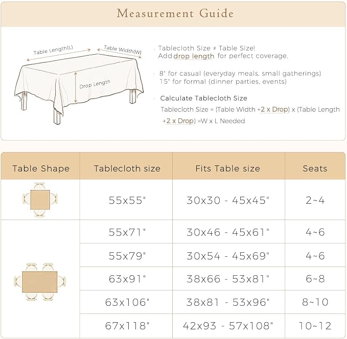 French Thick Linen Table Cloth Square Tables, Pink Floral Waterproof Wipeable Decorative Table Cover for Dining Kitchen Indoor Outdoor, 55" x 55", 2-4 Seats