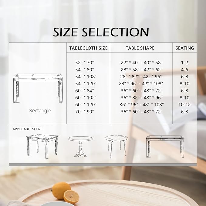 MYSKY HOME Rectangle Tablecloth 60x84 Inches -Linen Farmhouse Geometric Patterned Tablecloth Waterproof Decorative Washable Fabric Table Cloth for Kitchen Dining Moroccan Tablecloth, Grey