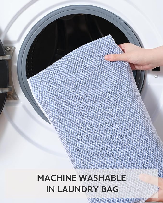 Waffle Bath Mat Rug, Super Absorbent Non Slip Bath Mats for Bathroom Mat Ultra Soft Bathmat Machine Washable Bathroom Rugs with Tassels, Bath Rugs for Bathroom Floor Beside Tub, 24" x 36", Blue