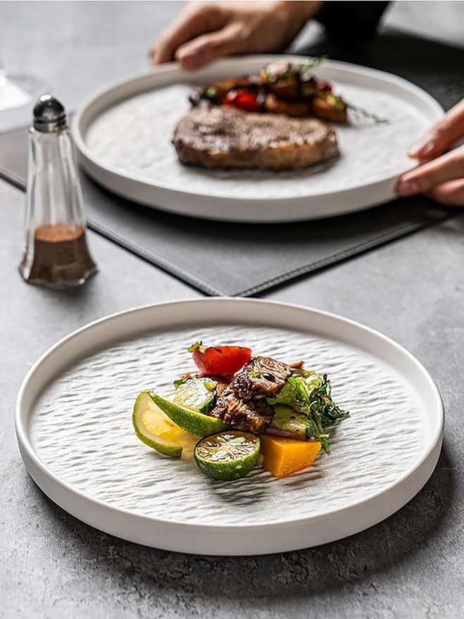 Matte Ceramic Dinnerware set with Mugs for 4, 20 Pieces, Kitchen Plates and Bowls Set Porcelain, Dish set for 4, Dishware Sets Stoneware Dinner Plates Sets Platos de Cocina Vajilla