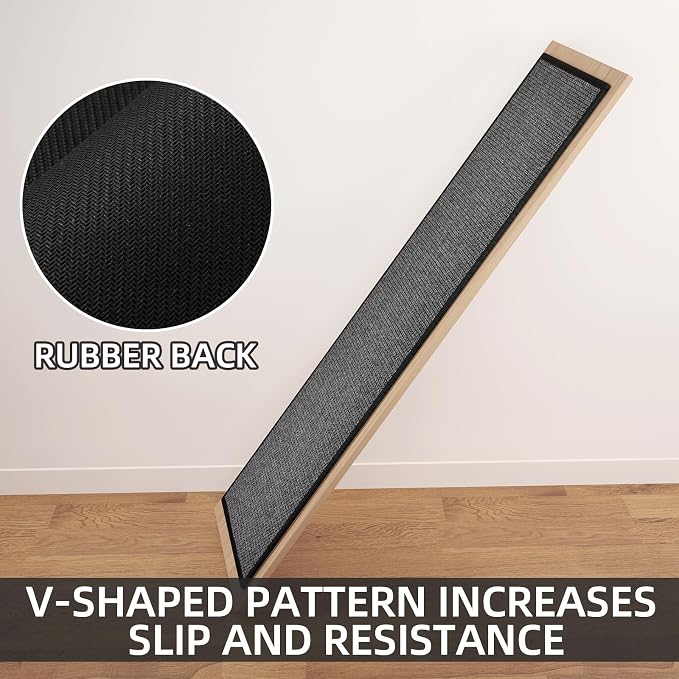 SUMLANS Kitchen Mat Set of 2 PCS, Cushioned Non Slip Rugs for Kitchen Floor, Absorbent Runner Comfort Standing Mats Washable for Kitchen, Office, Home (Black, 17.3"x30"+17.3"x71")