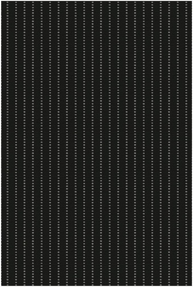 EARTHALL Small Area Rug 2x3 Ft Washable Rugs for Entryway Non Slip Braided Throw Rugs Door Mat Indoor Outdoor Entrance Cotton Woven Carpet for Kitchen Foyer Front Door, Black/Grey