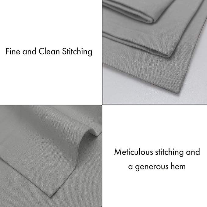 Ruvanti Cloth Napkins Set of 12, 100% Cotton High GSM 18x18 Inches Soft, Washable, Highly Durable & Absorbent, Perfect for Parties, Christmas, Thanksgiving Dinners – Wild Dove