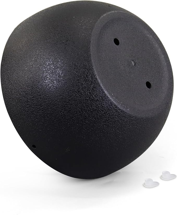 Meowell 8 inch Small Hanging Planters Plant Pots for Indoor Outdoor Plants, 2 Pack Hanging Flower Pots with Drainage Holes and Chain for Garden Porch, Plastic Hanging Baskets for House Plants, Black