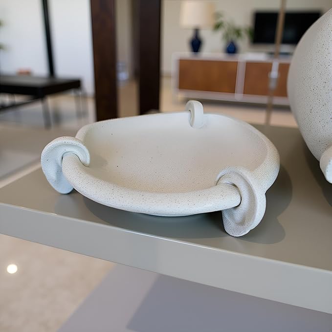 10" Large Decorative Bowl decor, Decorative Bowls for Modern Home Decor,Stylish Key Bowl for Entry Table,Decorative Fruit Bowls for Kitchen Counter