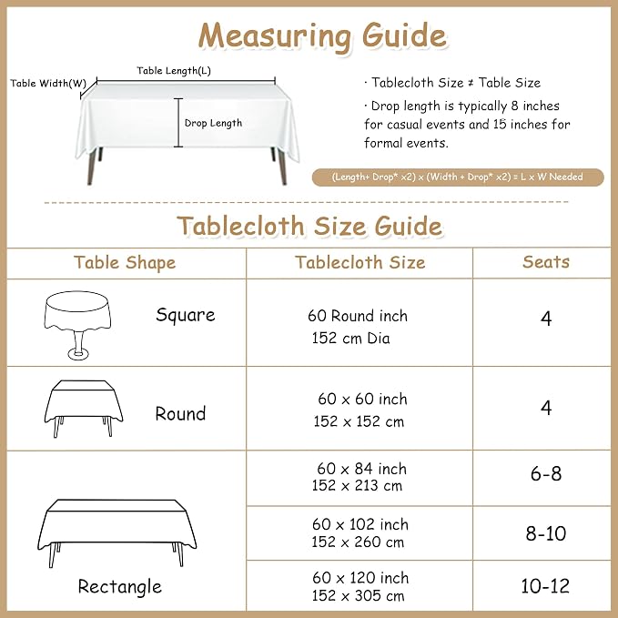MYSKY HOME Table Cloth 60x84 in Rectangle Table, Heavy Duty Cotton Tassel Linen Look Waterproof Tablecloths Farmhouse Tablecloth, Wrinkle Free Table Cover with Beige Tassels for Kitchen Dining, Party