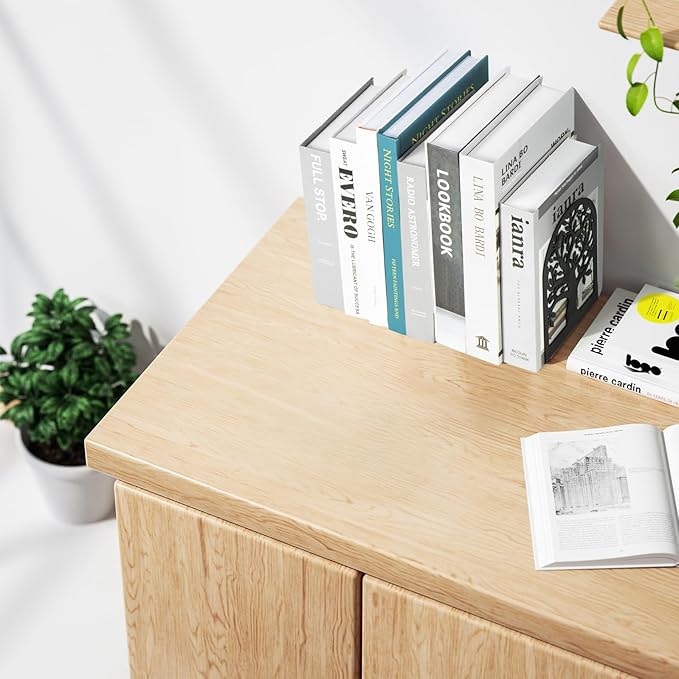 HappyHapi Book Ends, Metal Bookends for Shelves, Modern Tree Book Ends Decorative, Heavy Duty Book Holders Book Stoppers for Home Office Decor, 6.9"x4.7"x3.5" (5 Pairs/10 Pcs)