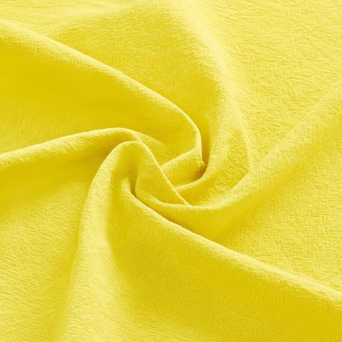 MLMW Yellow Cloth Napkins Set of 8 Spring Napkins Cloth Bulk Washable Cotton Dinner Napkins 16"×16" for Wedding Party Baby Bridal Shower Birthday Table Decor
