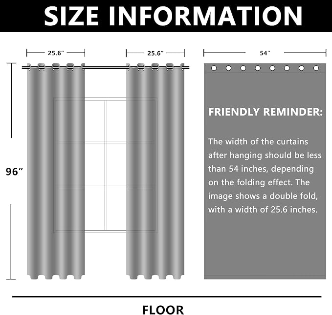 Linen Blended Sheer Curtains & Drapes - 96 Inches 2 Panels Set | Light Filtering & Semi-Sheer Privacy Protection, Grommet Top, Fits Living Room and Bedroom, 54 Inches Wide, Beige White