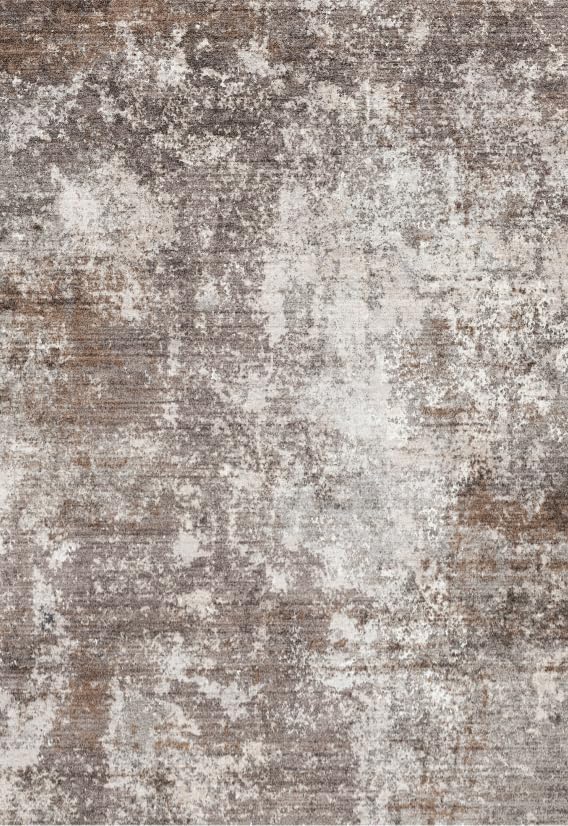12x14 Living Room Area Rug – Washable Non-Slip Soft Large Room Rugs for Bedroom Dining Room, Modern Neutral Abstract Low Pile Thin Indoor Carpet（Brown Beige, 12x14）