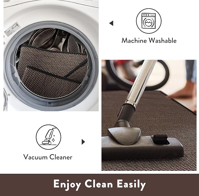 Lahome Noe Farmhouse Black Runner Rug, 2x5 Runners for Hallways Entryway Non Slip Washable Kitchen Rugs, Neutral Non Shedding Floor Carpet for Entry Bathroom