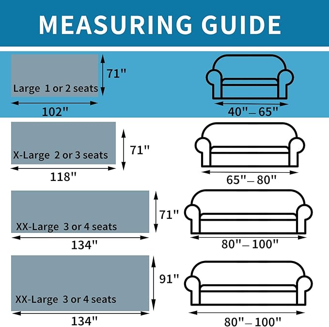 HAOMAIJIA Non Slip Couch Cover Sofa Covers for 2 Cushion Couch Washable sectional Couch Covers for Dogs pet Furniture Protector Couch Cover Blanket for Living Room (Grey, 71"x102")