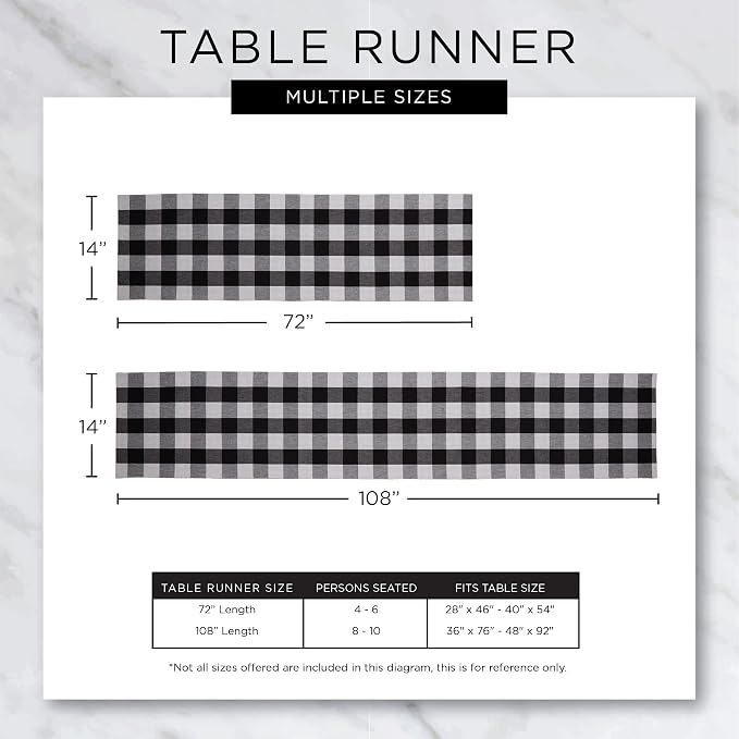 DII Variegated Tabletop Collection, Table Runner, 13x72, Nautical Blue