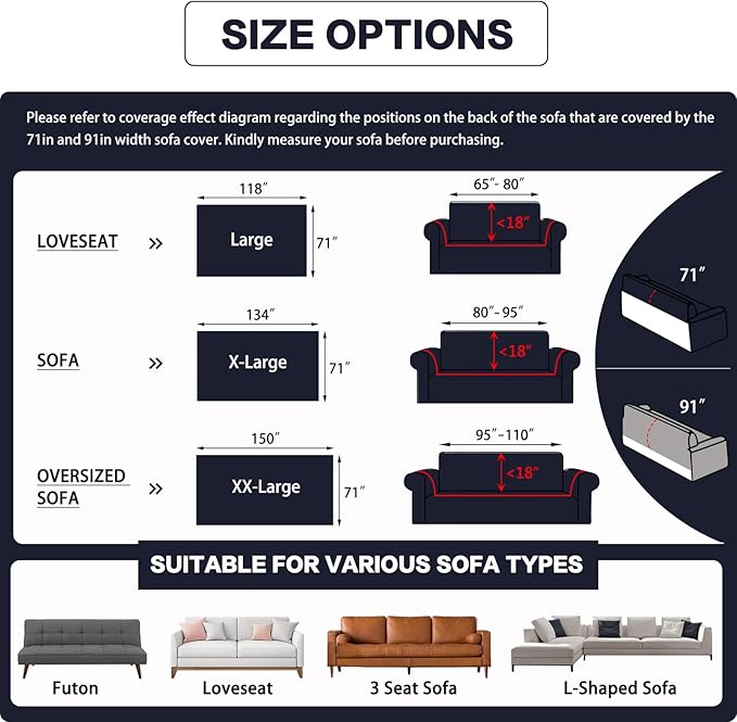 DREAMINGO Navy Blue Couch Cover Thick Chenille Couch Cover Blanket for 3 Cushion Washable Pet Furniture Protector Extra Large Sofa Slipcover 71x150 Inch for 3 Seater Sofa