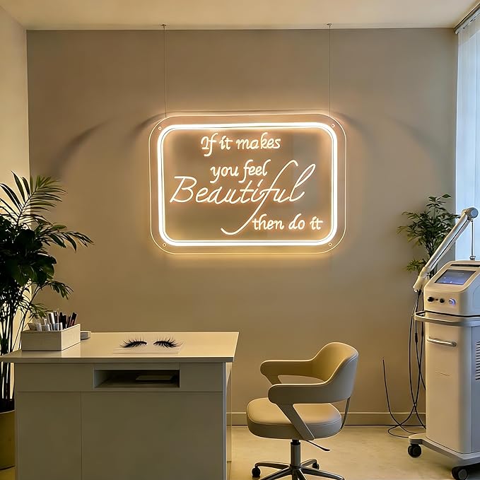 Beauty Room Neon Sign Beaty Salon Wall Decor Beauty Spa Studio LED Signs Light up Sign for Nails Room Lash Studio Waxing Room Brow Salon Business Stores Signs Birthday Christmas Gifts