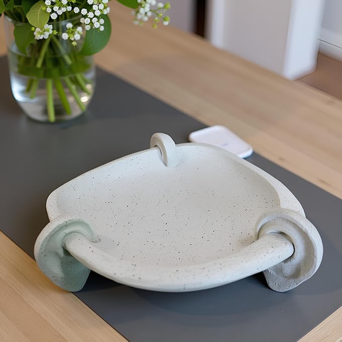 10" Large Decorative Bowl decor, Decorative Bowls for Modern Home Decor,Stylish Key Bowl for Entry Table,Decorative Fruit Bowls for Kitchen Counter