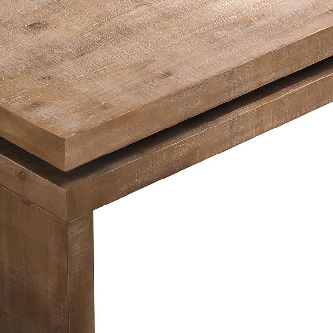 Rectangle Coffee Table for Living Room, Mid Century Modern Coffee Table, Solid Wood Center Table Accent Tea Table for Apartment