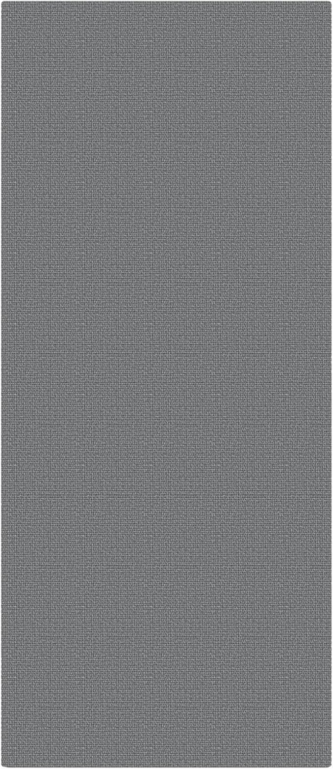 EARTHALL Washable Runner Rug 3x7 Ft Non Slip Runners for Hallways Wide Cotton Rubber Backed Kitchen Runner Braided Indoor Floor Carpet Runners for Entryway, Hallway, Kitchen, Bedroom, Charcoal Gray