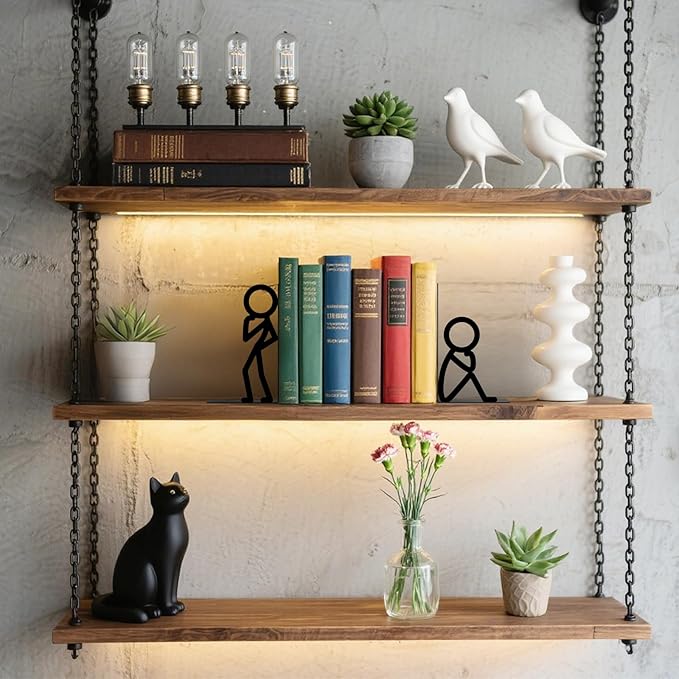 Metal Bookends Thinker Bookends Decorative Cute Book Ends for Shelves Bookshelf Home Office Desk Reading Decor Bookshelf Decor for Book Lovers Gift