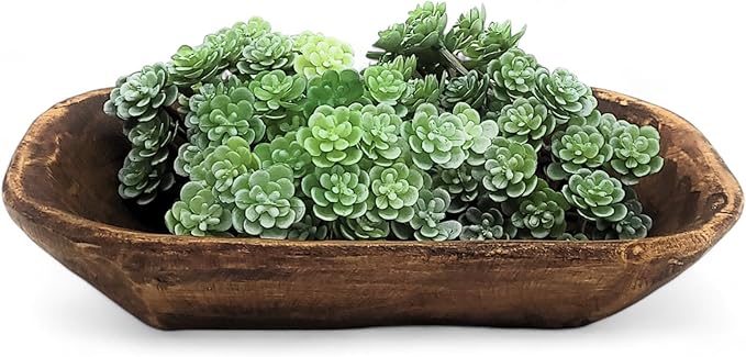 Ranch Junkie Mercantile 9"-10" Mini Dough Bowl Small Wood Decorative Bowl - The Itty Bitty Bowl