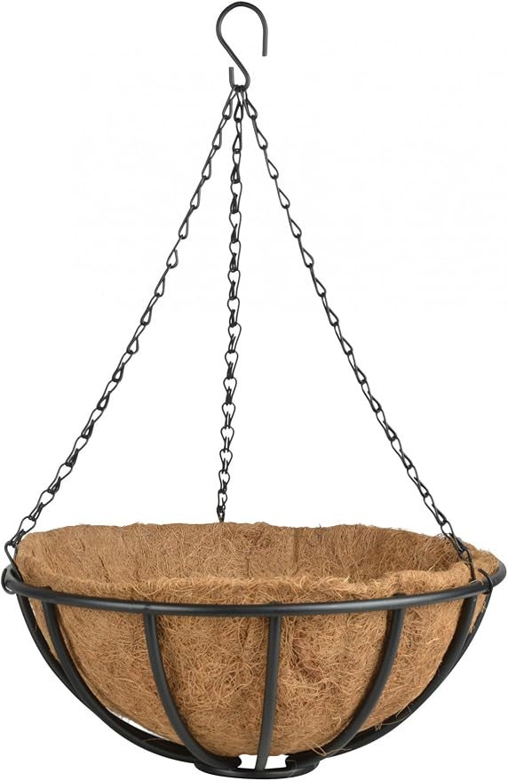 Esschert Design Metal Hanging Basket 14"