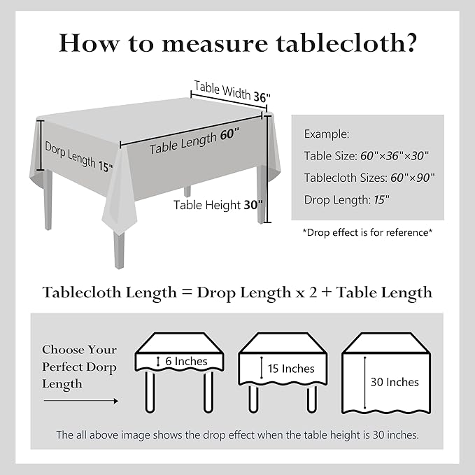Linen World 100% Linen Tablecloth,Grey Tablecloth 90" x 60" Inch,Washable Rectangular Tablecloth for Dining,Outdoor,Weddings and Restaurants,Decorative Thanksgiving Christmas,Jacquard Weave Design