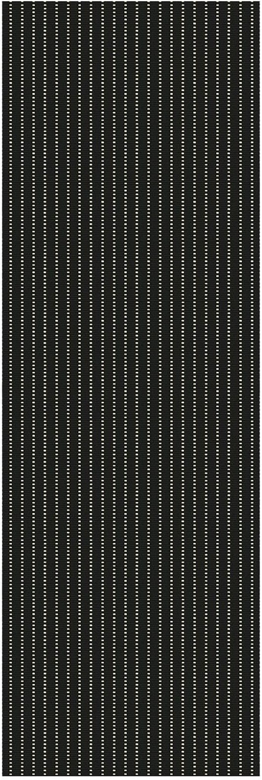 EARTHALL Washable Runner Rug 2x6 Ft Non Slip Runners for Hallways Cotton Rubber Backed Kitchen Runner Braided Indoor Floor Carpet Runners for Entryway, Hallway, Kitchen, Bedroom, Black/Cream