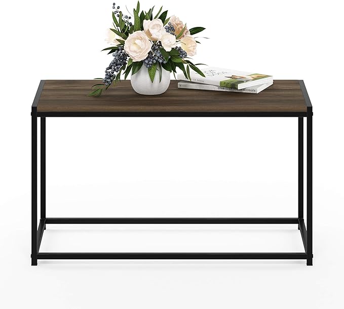 FURINNO Camnus Modern Living Coffee Table, Columbia Walnut
