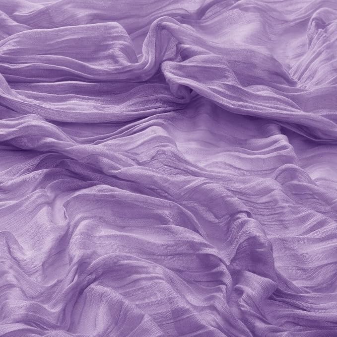 DeZerlor 12 Pack Purple Cheesecloth Napkins Summer Cloth Napkins Set of 12 Dinner Napkins Bulk 21x21 Inches for Wedding Bridal Shower Baby Shower Parties
