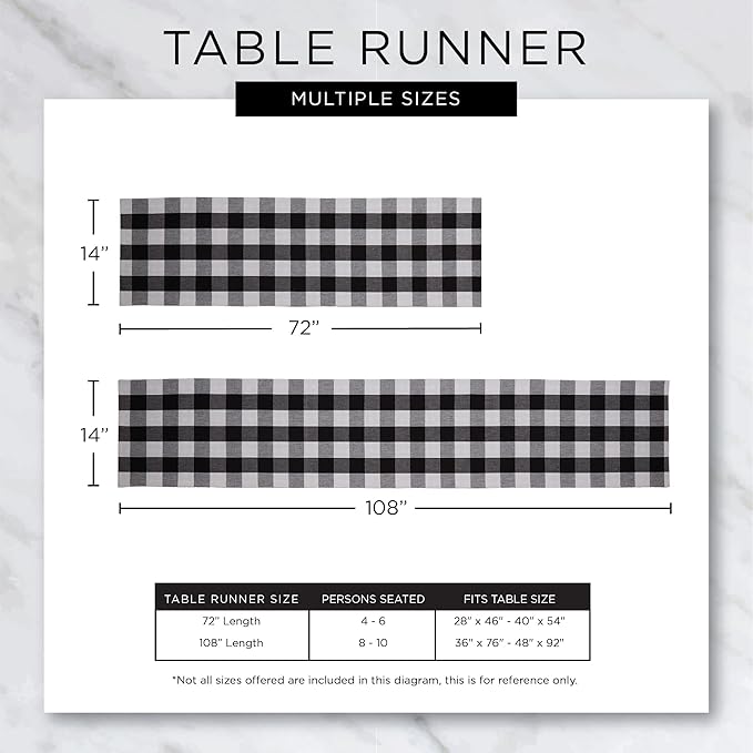 DII Farmhouse Braided Stripe Table Runner Collection, 15x108 (15x113, Fringe Included), Dark Green